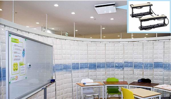 空調ダクト収納型プラズマクラスターイオン発生ユニット（シャープ）の導入事例画像